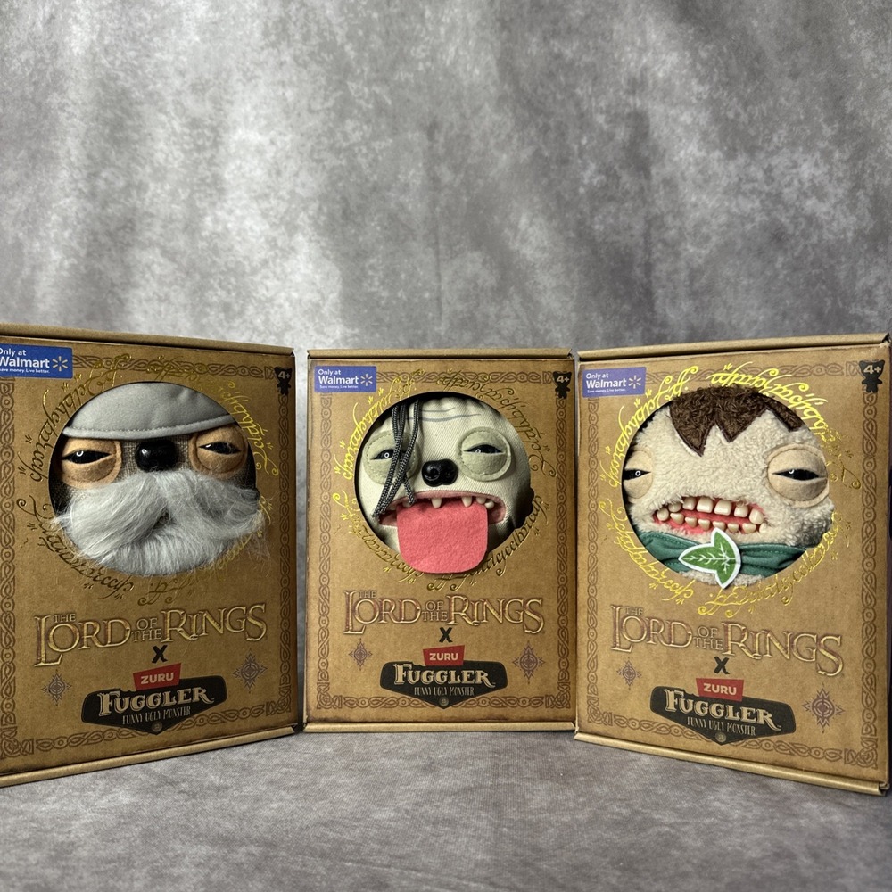 Fuggler Lord of the Rings by ZURU Gollum, Gandalf & Frodo BRAND NEW FULL SET